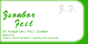zsombor feil business card